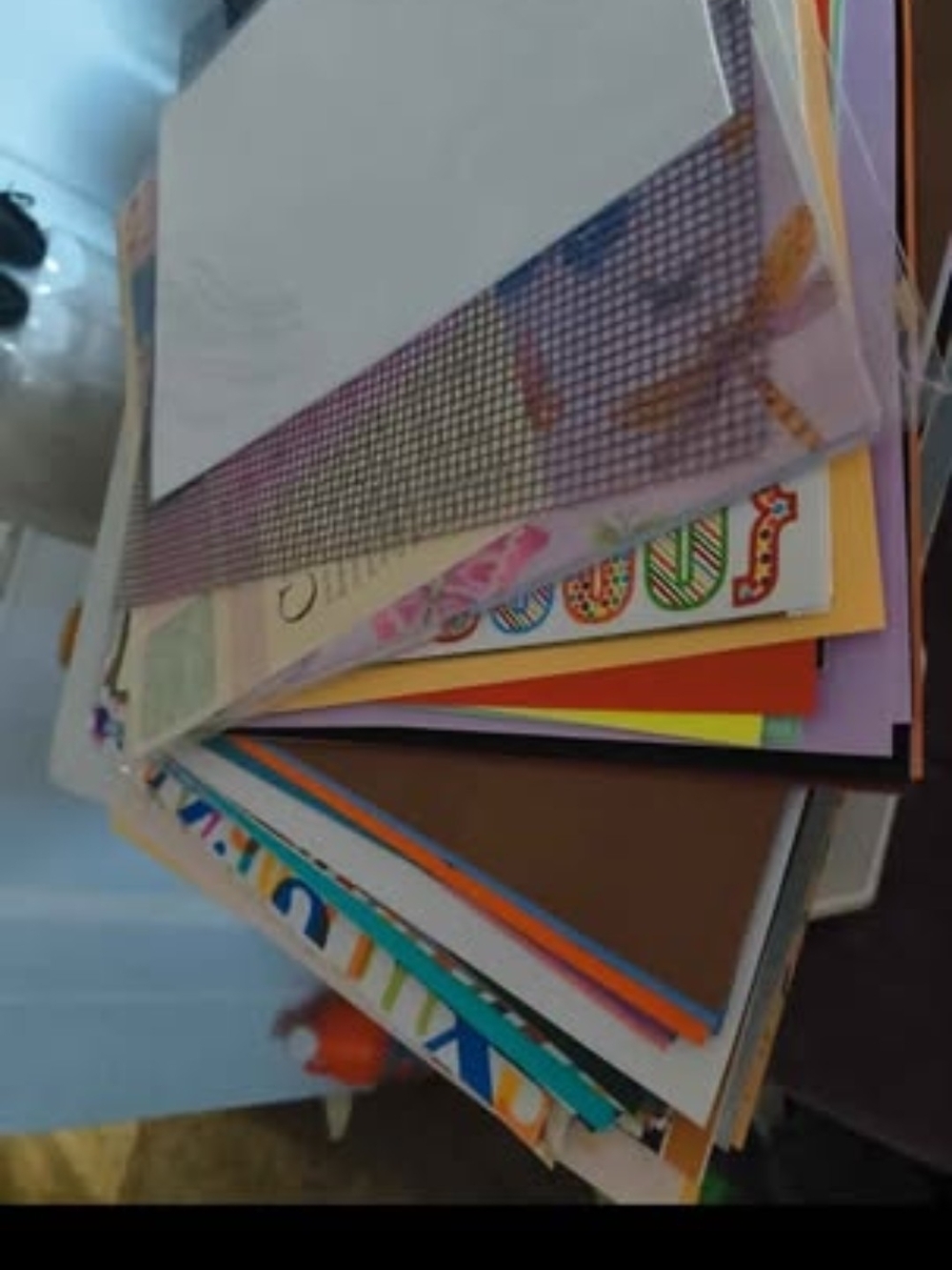 180 Ish Sheets Multi-Color Home Office Craft Paper Pack Cardstock